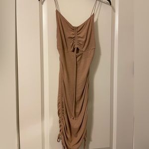 NWOT Rouched mini dress